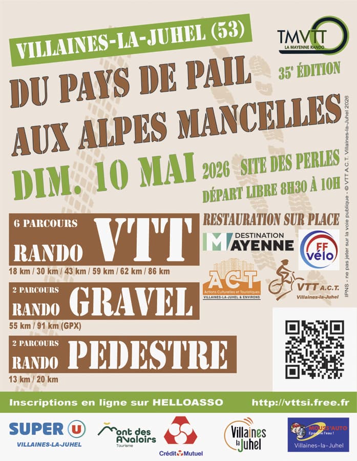 Rando VTT du Pays de Pail aux Alpes Mancelles